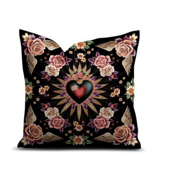 Coussin velours Cartone PODEVACHE carré 45x45cm