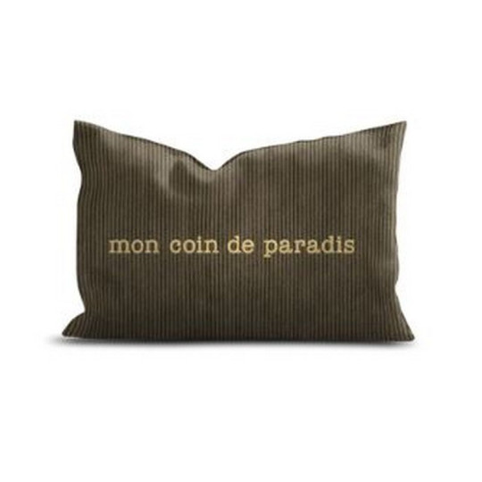 Coussin velours Coin Paradis PODEVACHE rectangulaire 40x60cm