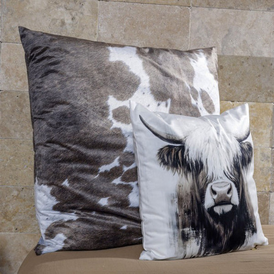 Coussin velours Andermatt PODEVACHE carré 45x45cm