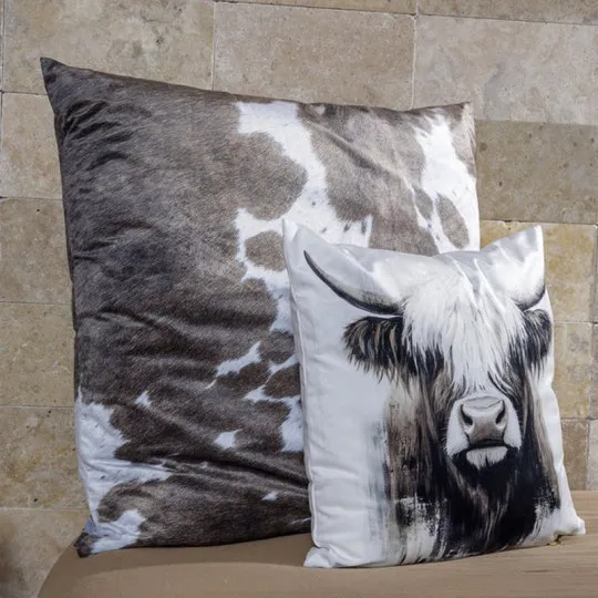 Coussin velours Andermatt PODEVACHE carré 45x45cm