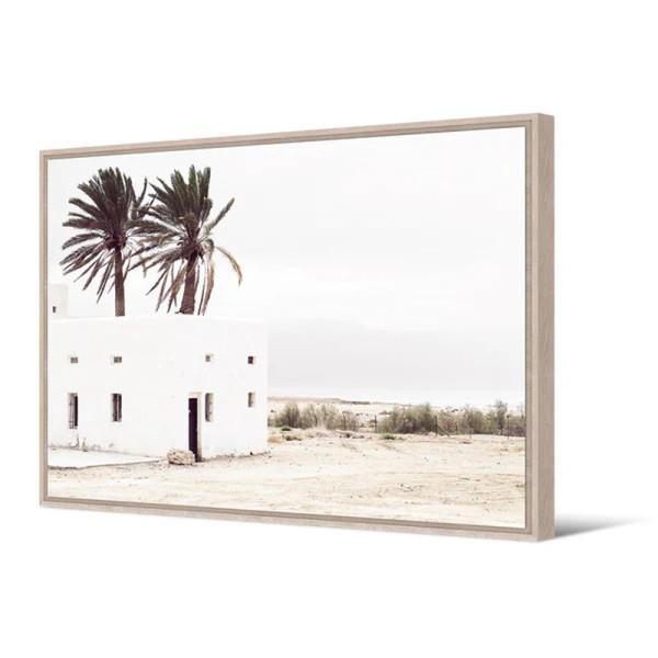 Toile encadrée Asilah PODEVACHE 65x92.5cm cadre naturel