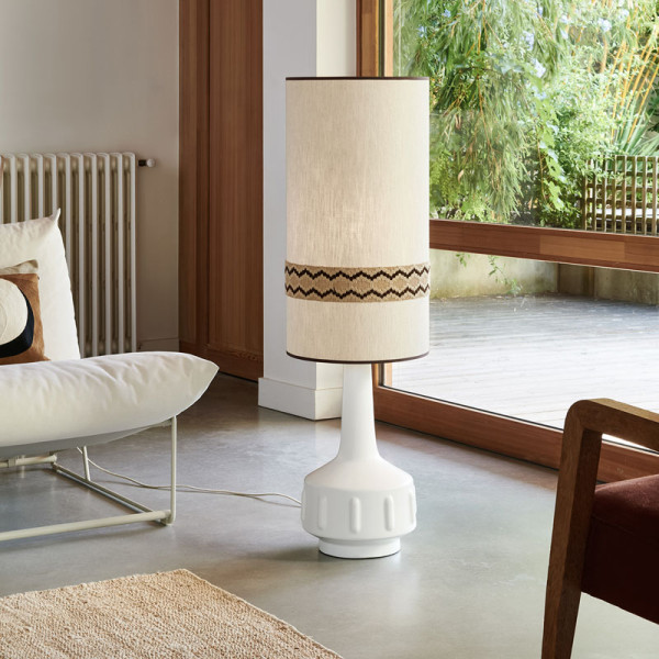 Lampe à poser Jimmy XL MARKET SET avec galon - 2 coloris