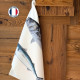 Torchon Le Bar et le Maquereau VAREK 100% coton
