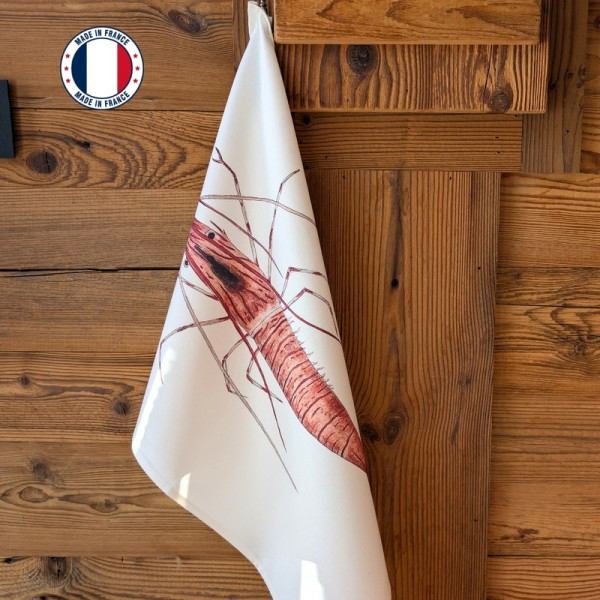 Torchon La Crevette VAREK 100% coton