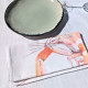 Lot de 4 serviettes de table La Marée Rouge VAREK 100% coton