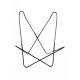 Structure noire PAPILLO en acier époxy pour fauteuil AA papillon butterfly