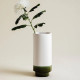 Vase Ondulation CHAROLLES 1844 Olive trempé