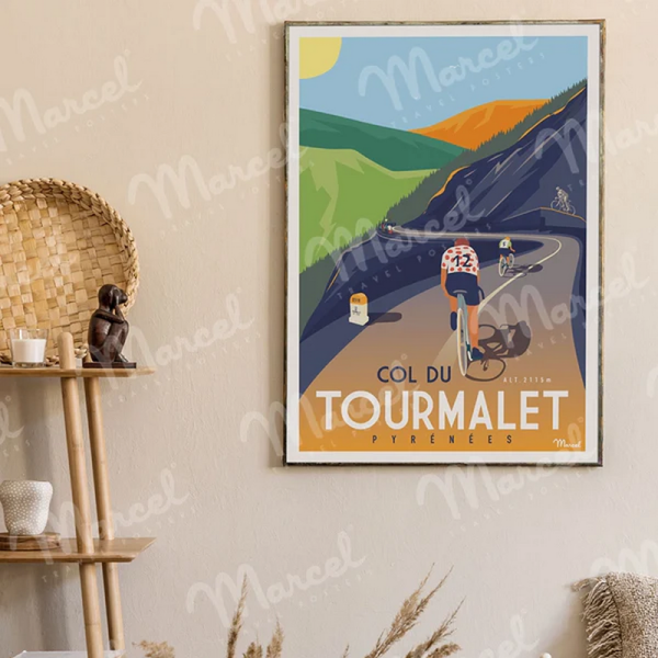 Affiche MARCEL TRAVEL POSTERS Tourmalet format 30x40cm
