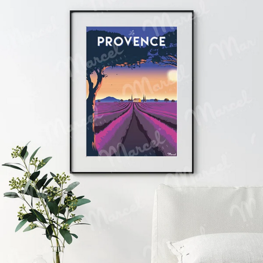 Affiche MARCEL TRAVEL POSTERS La Provence format 30x40cm