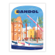 Affiche MARCEL TRAVEL POSTERS Bandol Le Port format 30x40cm