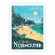 Affiche MARCEL TRAVEL POSTERS Noirmoutier Plage de l'Anse rouge format 30x40cm