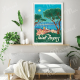 Affiche MARCEL TRAVEL POSTERS Saint-Tropez The French Riviera format 30x40cm
