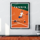 Affiche MARCEL TRAVEL POSTERS Tennis format 30x40cm