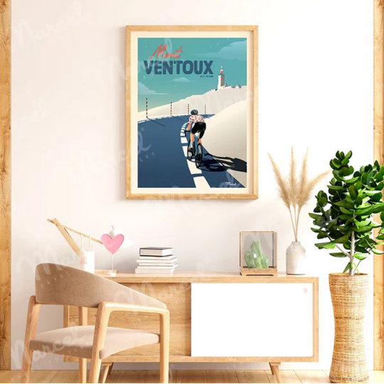 Affiche MARCEL TRAVEL POSTERS Mont Ventoux format 30x40cm