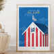 Affiche MARCEL TRAVEL POSTERS Travel Color Oléron Cabane de Plage format 30x40cm