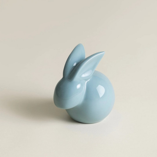 Lapin Petit modèle CHAROLLES 1844 Objet de décoration en céramique - 2 coloris