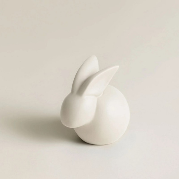 Lapin Petit modèle CHAROLLES 1844 Objet de décoration en céramique - 2 coloris