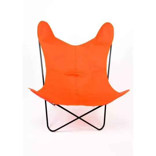Fauteuil Butterfly PAPILLO papillon AA en acier époxy avec housse toile coton - 3 coloris