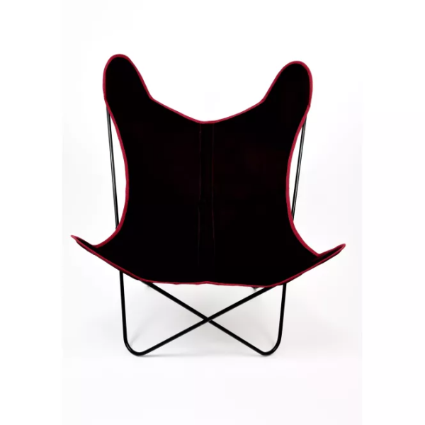 Fauteuil Butterfly PAPILLO papillon AA en acier époxy avec housse toile coton - 3 coloris