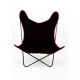 Fauteuil Butterfly PAPILLO papillon AA en acier époxy avec housse toile coton - 3 coloris