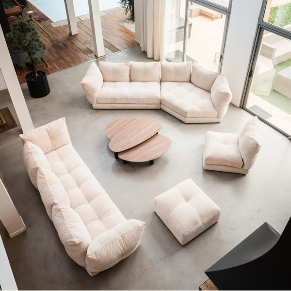 Canapé Sawa 4 places 3m20 RALPH M Tissu Cabourg - 21 coloris