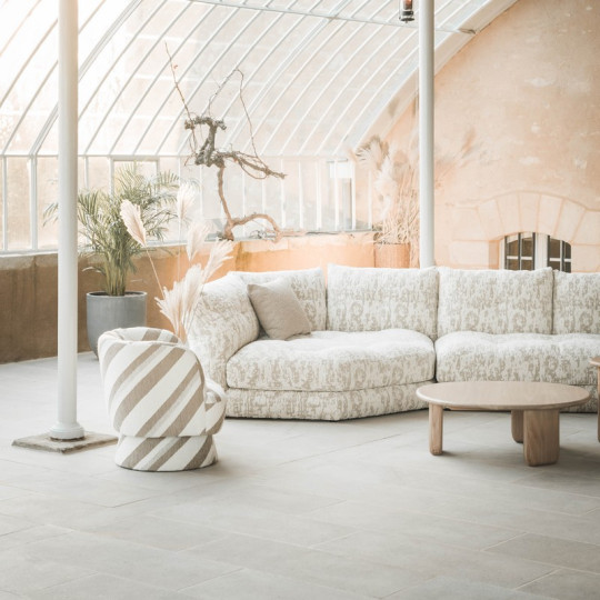 Canapé Sawa 5-6 places 4m RALPH M Batard et Panoramique Tissu Cabourg - 21 coloris