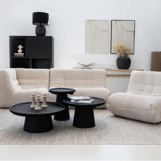 Fauteuil chauffeuse Lounge RALPH M Tissu Impétueuse - 14 coloris