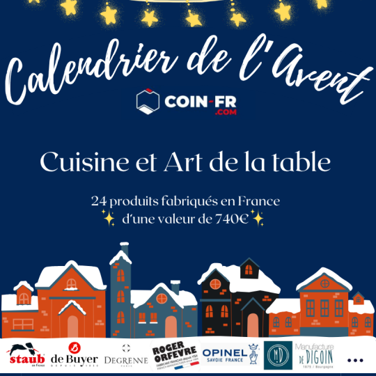 Calendrier de l'Avent Cuisine et Art de la Table Made In France (Valeur 740€) - Noel 2025