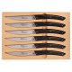 Coffret ROGER ORFEVRE 6 couteaux de table Le Thiers 3G manche paperstone noir