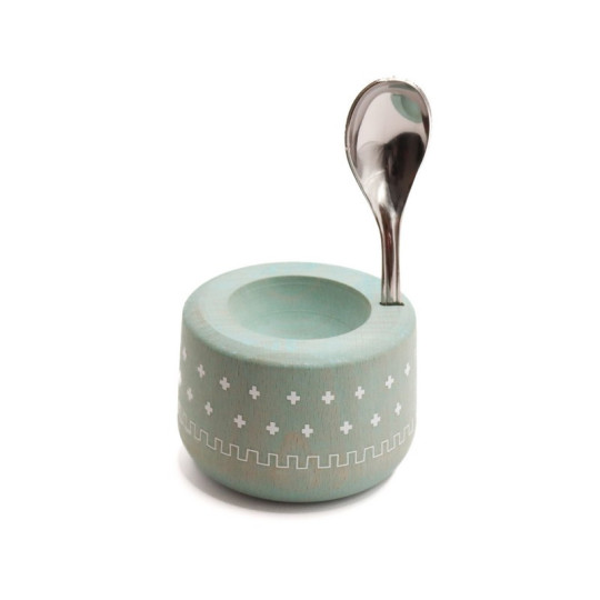 Coffret Piou ROGER ORFEVRE coquetier + cuillère - 5 coloris