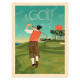 Affiche MARCEL TRAVEL POSTERS Le Golf format 30x40cm
