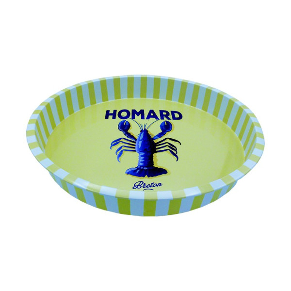 Plateau rond LES DELICES JOSEPHINE Homard Bleu diamètre 35cm La collection de la mer