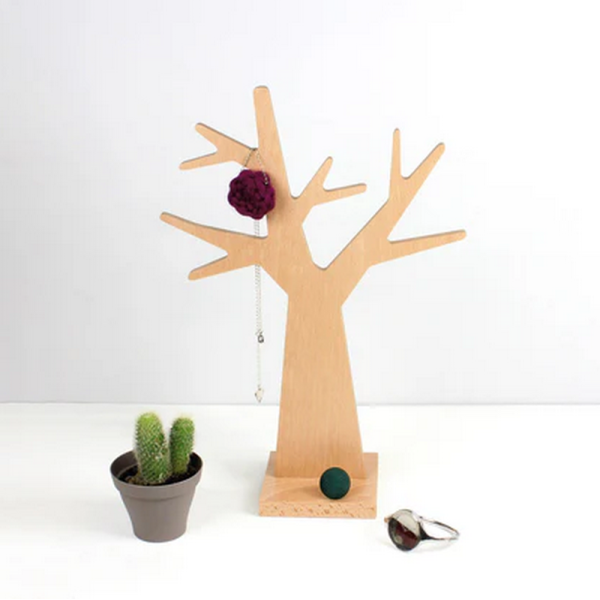 Arbre à bijou REINE MERE en hêtre - 2 tailles