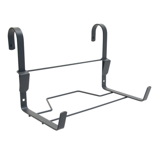 Support jardinière LOUIS MOULIN fer plat 35x18cm anthracite pour balcon