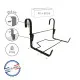Support jardinière LOUIS MOULIN fer plat 35x14cm anthracite pour balcon