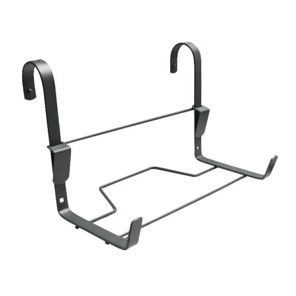 Support jardinière LOUIS MOULIN fer plat 35x14cm anthracite pour balcon