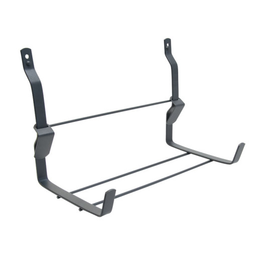 Support jardinière mural LOUIS MOULIN fer plat 35x18cm anthracite