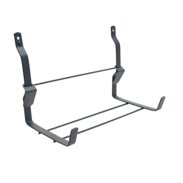 Support jardinière mural LOUIS MOULIN fer plat 35x18cm anthracite