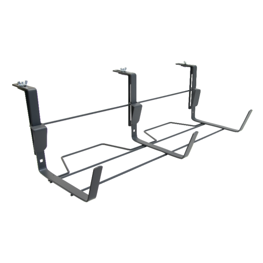 Support jardinière LOUIS MOULIN fixations réglables 60x18cm anthracite
