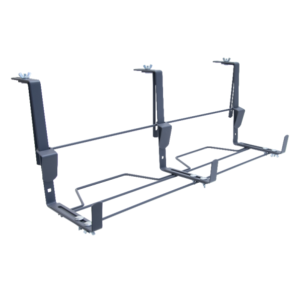 Support jardinière LOUIS MOULIN fer plat ergonomique 60x16 à 60x26cm anthracite