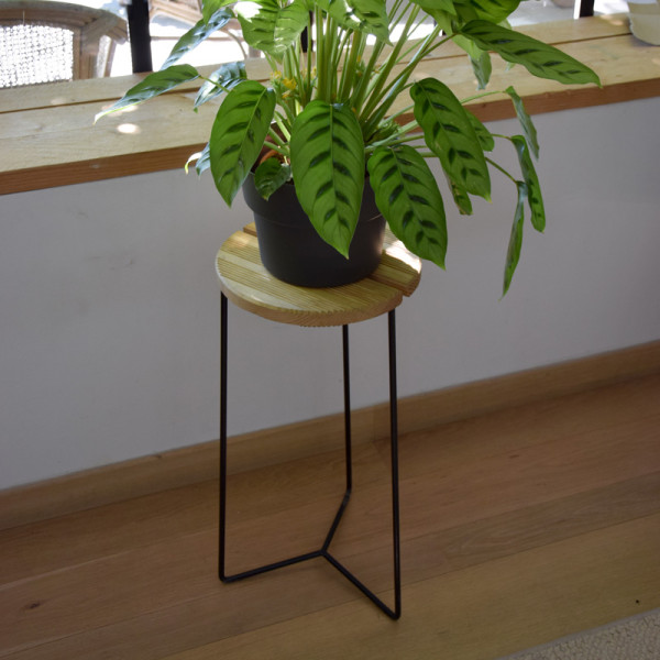 Sellette industrielle LOUIS MOULIN porte-plante 61x30cm