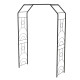 Arche LOUIS MOULIN tube carré Art Déco 180x50x234cm noir charbon