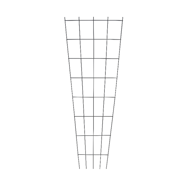 Treillage mural LOUIS MOULIN éventail 75x200cm anthracite