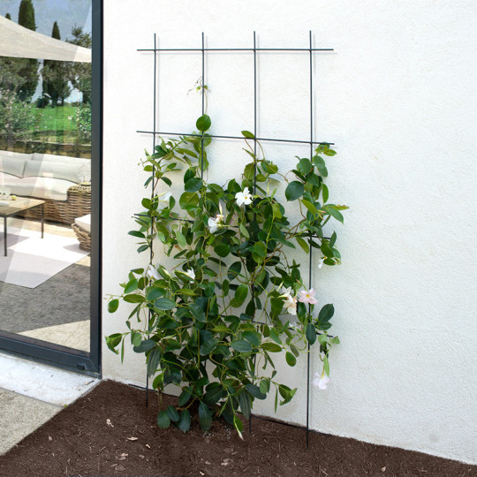 Treillage mural LOUIS MOULIN colonne 140x75cm Anthracite