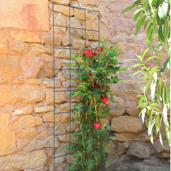 Treillage mural ou à planter LOUIS MOULIN 45x150cm anthracite