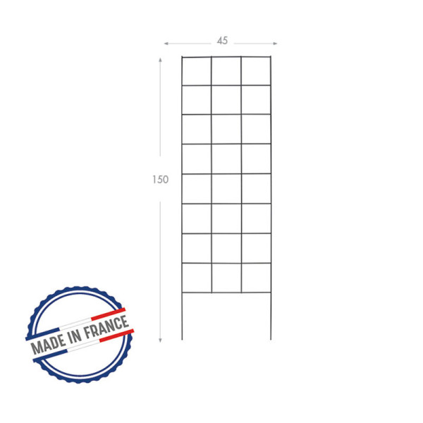 Treillage mural ou à planter LOUIS MOULIN 45x150cm anthracite