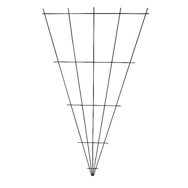 Treillage mural LOUIS MOULIN éventail fer vieilli 140x75cm