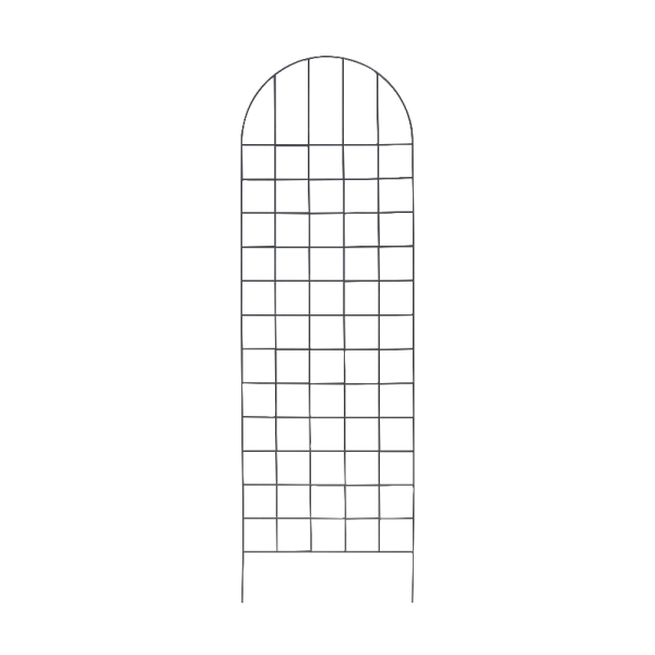 Treillage mural ou à planter LOUIS MOULIN arrondi 50x170cm anthracite