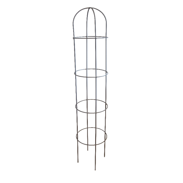 Obélisque pour plantes LOUIS MOULIN 4 cercles 34x200cm anthracite