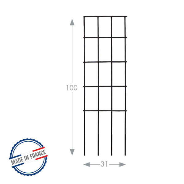 Treillage à piquer LOUIS MOULIN 31x100cm fer vieilli